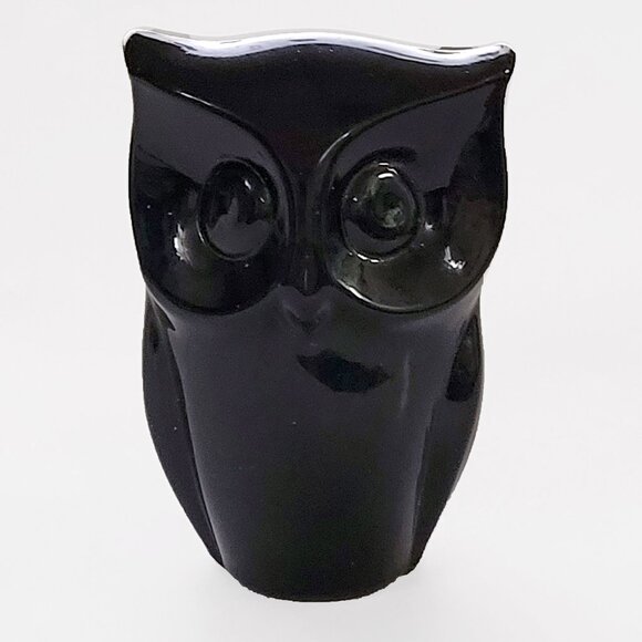 🦉Black Onyx 𝐎𝐖𝐋 Wisdom Knowledge Spirit Animal Totem Crystal - 3" Tall - Picture 2 of 11